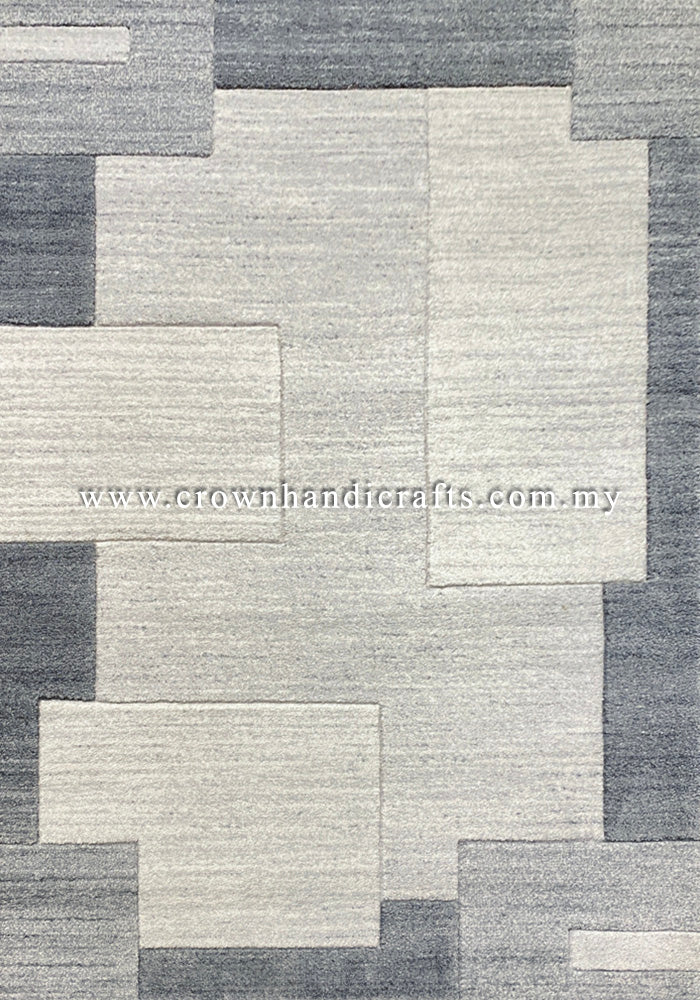 Smooth Fine Rug for Living Room Modern Design Carpet | Shuffle Shift 58404