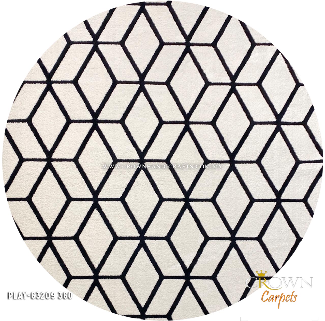 New Age Modern Round Rugs Minimalist Round Carpets Scandinavian Rugs | Play 63209-360