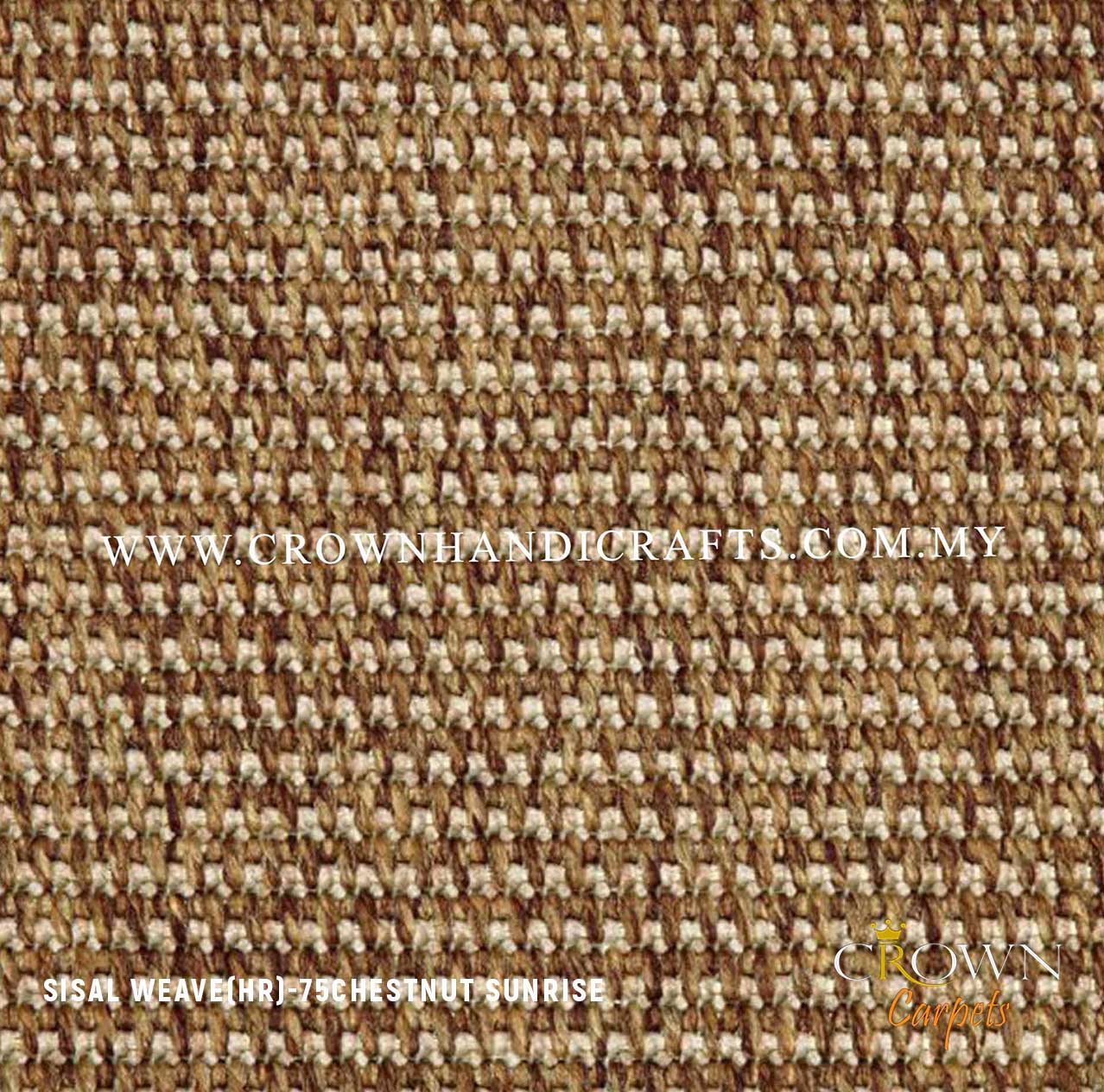 New Age Sisal Jute Carpets and Rugs Luxury Feel | Sisal Weave 75-Chestnut Sunrise (HR) Wall To Wall Carpet