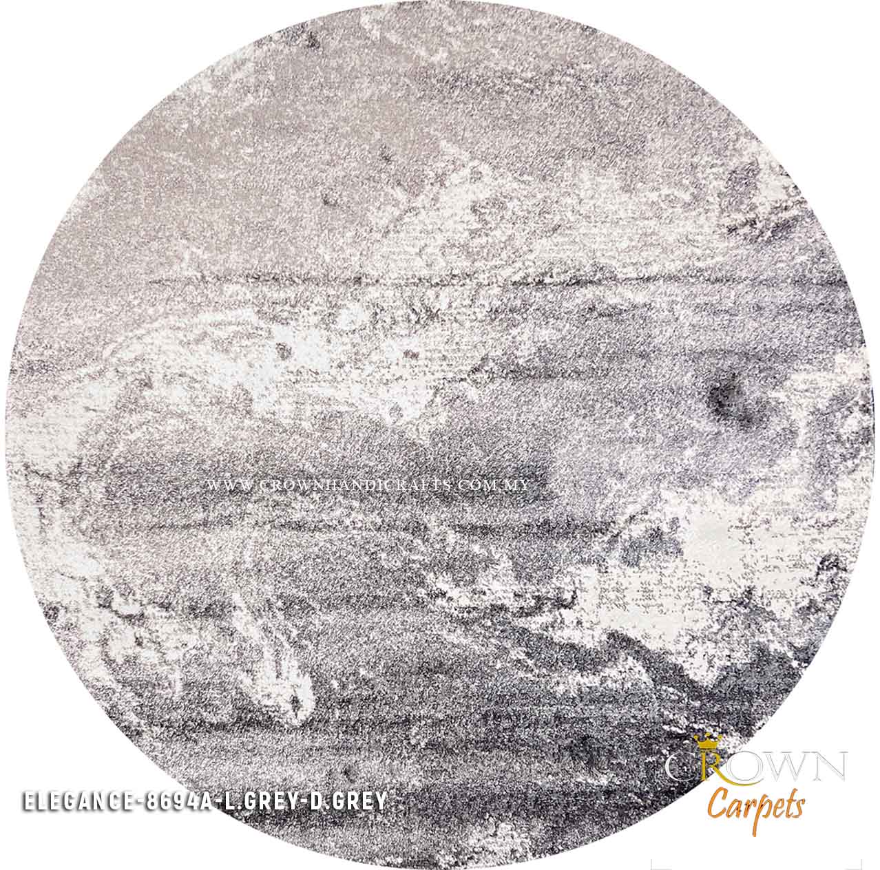 Featured Modern Design Carpets Rugs for your Home | Elegance 8694A Round L.Grey Yellow