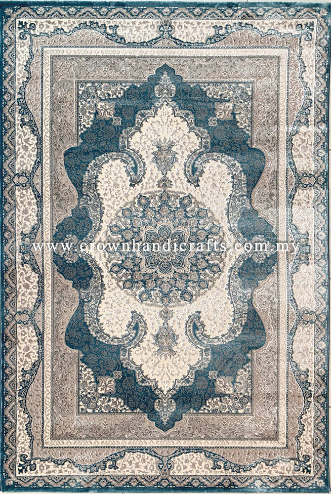 Silk Feel Carpet Persian Design Turkish Rug for Living Room Bedroom Carpet | Alia Shine 9757B
