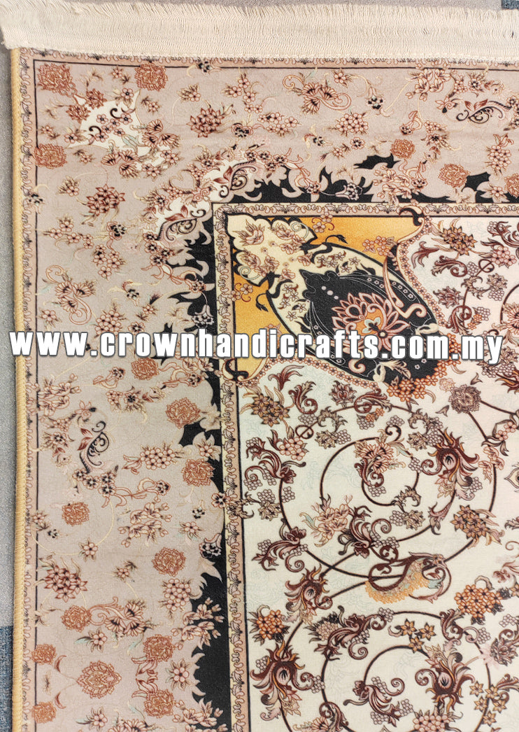 Modern Persian Design Carpet – Luxurious Silk-Feel Turkish Rug for Living Room – Premium Polyester | Istanbul