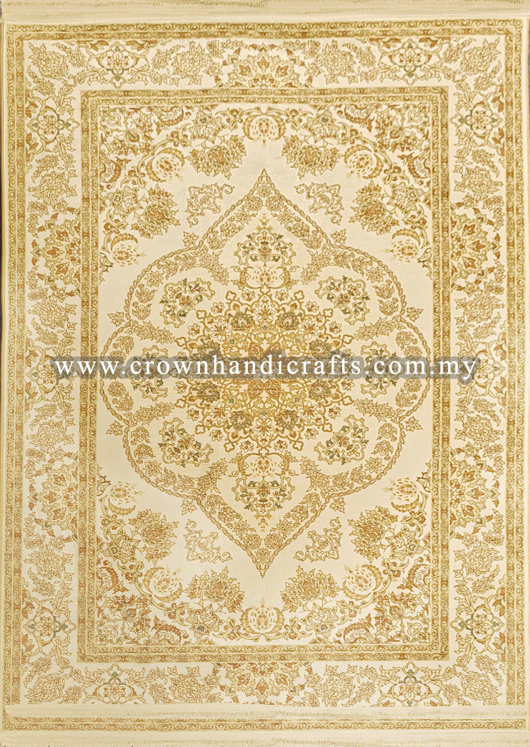 Modern Persian Design Carpet – Silk-Feel Turkish Rug for Living Room – Premium Polyester | Istanbul
