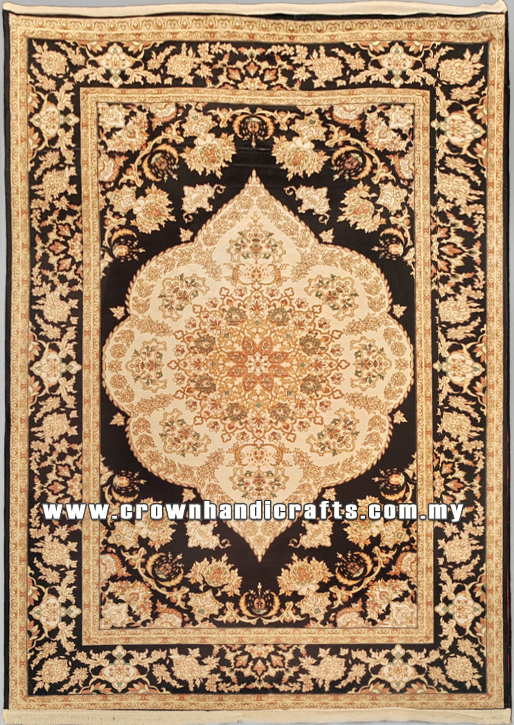 Modern Persian Design Carpet – Silk-Feel Turkish Rug for Living Room – Premium Polyester | Istanbul