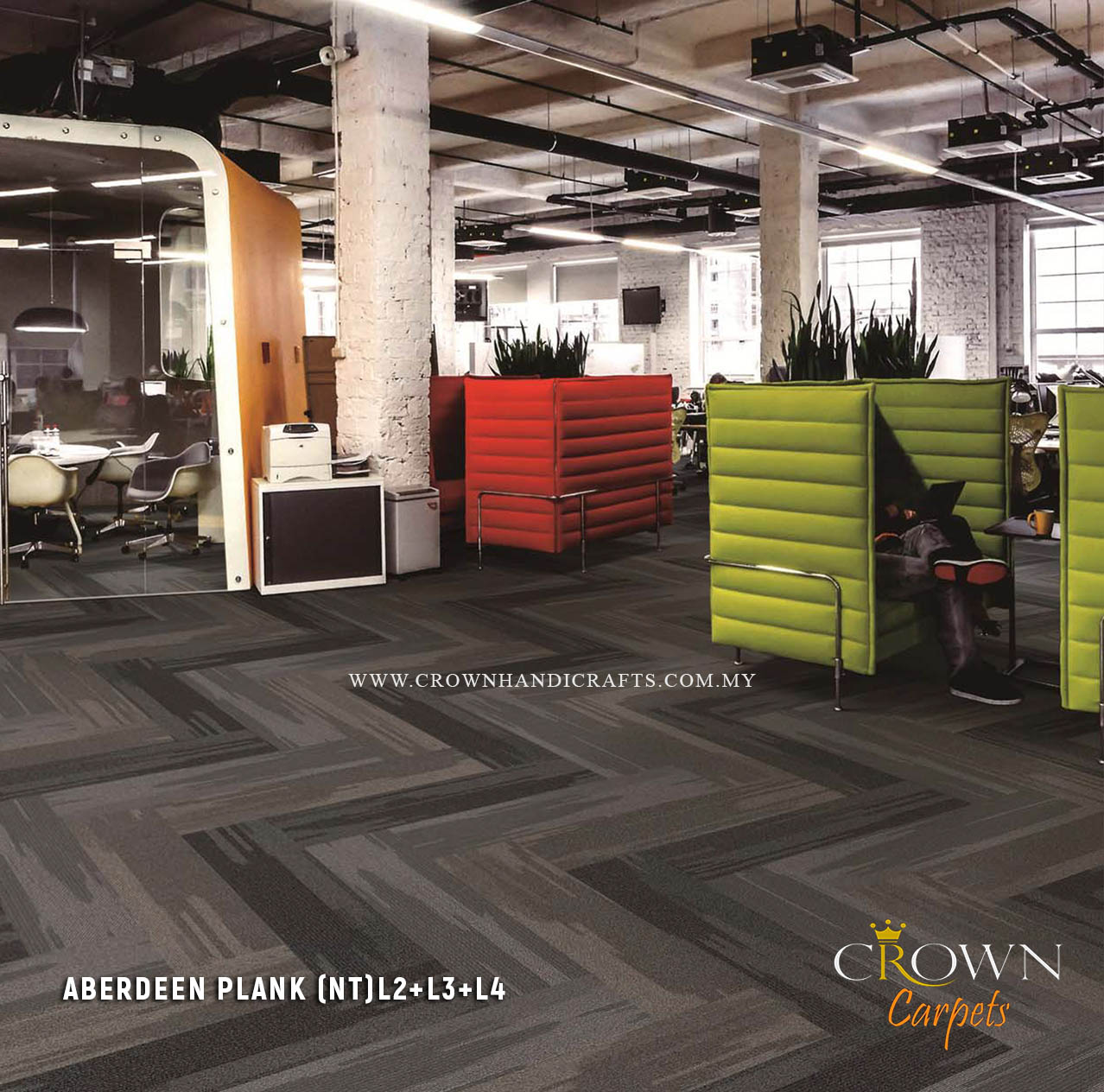 Trustworthy Office Carpet Suppliers | Aberdeen Plank (NT)