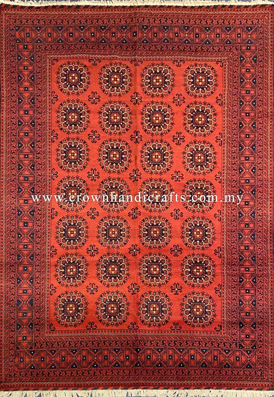 [10X7FT] Authentic Handmade Afghan Tribal Rug – 100% Wool, Persian Design, High-Quality Hand-Knotted Carpet AFGHAN CH 2785