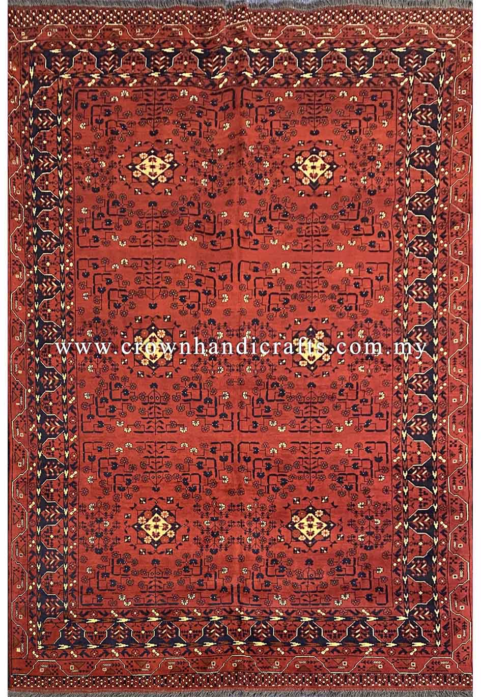 [9.5X6.5FT] Handmade Tribal Rug Persian Carpet Design 100% Wool Afghan Carpet High Quality Hand Knotted Authentic Afghan Tribal Carpet AFGHAN CH 1882