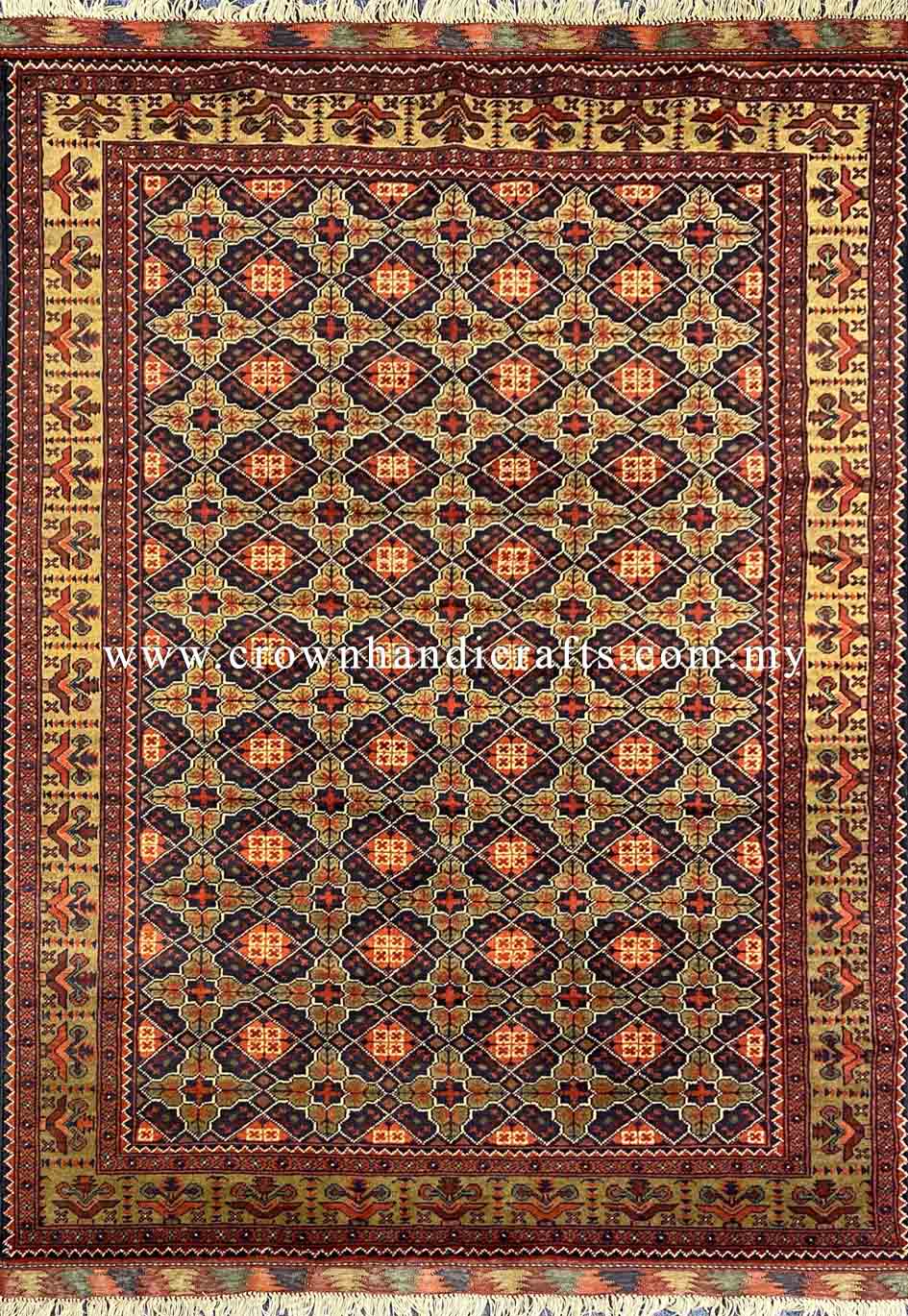 [7X5FT] Handmade Tribal Rug Persian Carpet Design 100% Wool Afghan Carpet High Quality Hand Knotted Authentic Afghan Tribal Carpet AFGHAN CH 2764