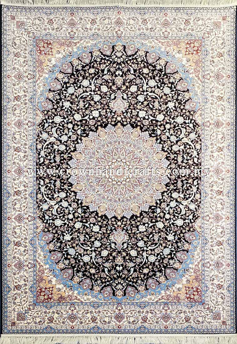Intricate Persian Carpet for Living Made in Iran Premium Quality Smooth Feel Living Room Carpet | Rayan AM010