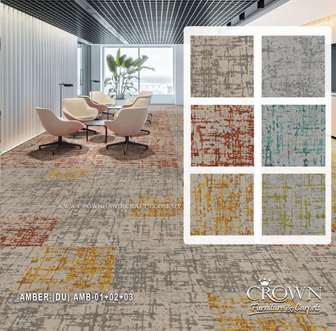 High-Quality Carpet Tiles | Modern Contemporary Flooring for Offices & Commercial Interiors | Amber SQ (DU)