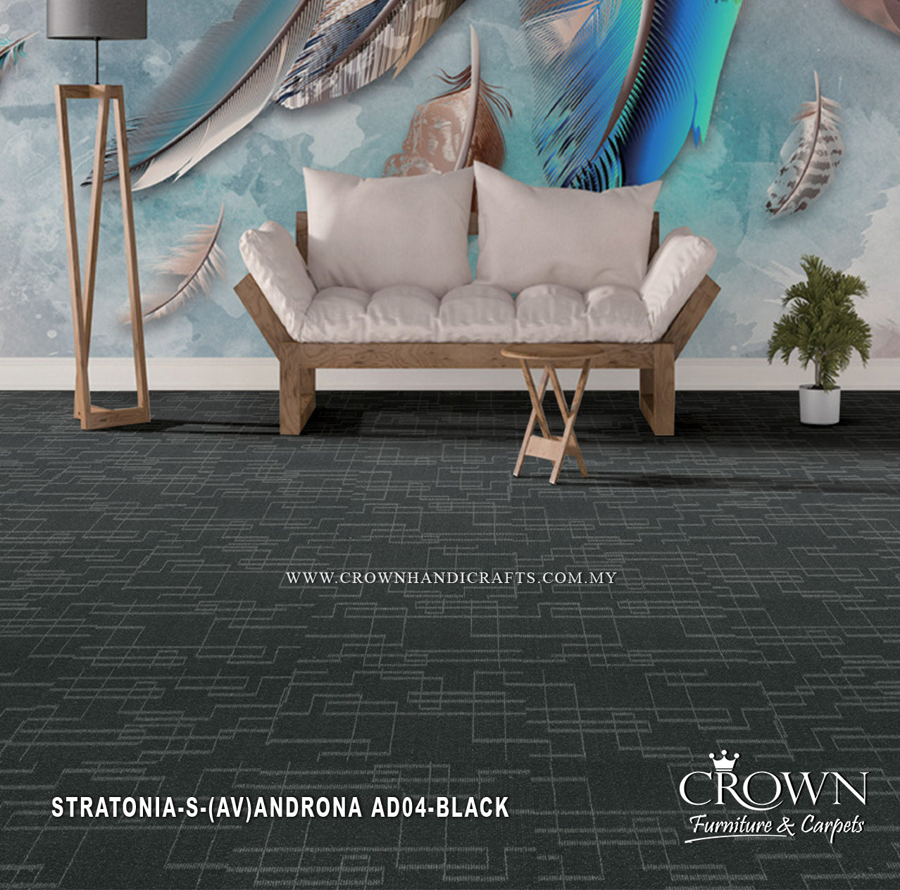 Smooth Finish Carpet Tile Design | ANDRONA-STRATONIA - S (AV)