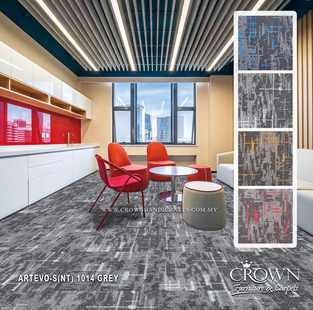 Contemporary Carpet Tile Flooring | Modern Modular Design for Offices & Businesses | Artevo (NT)