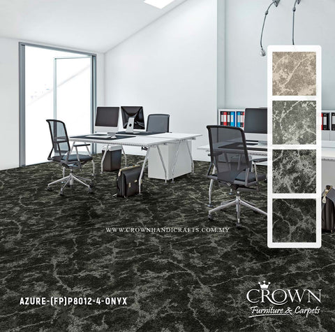 Premium Office Carpet Tiles | Contemporary Modular Floor Design with Textured Finish | Azure-Colorshift (FP)