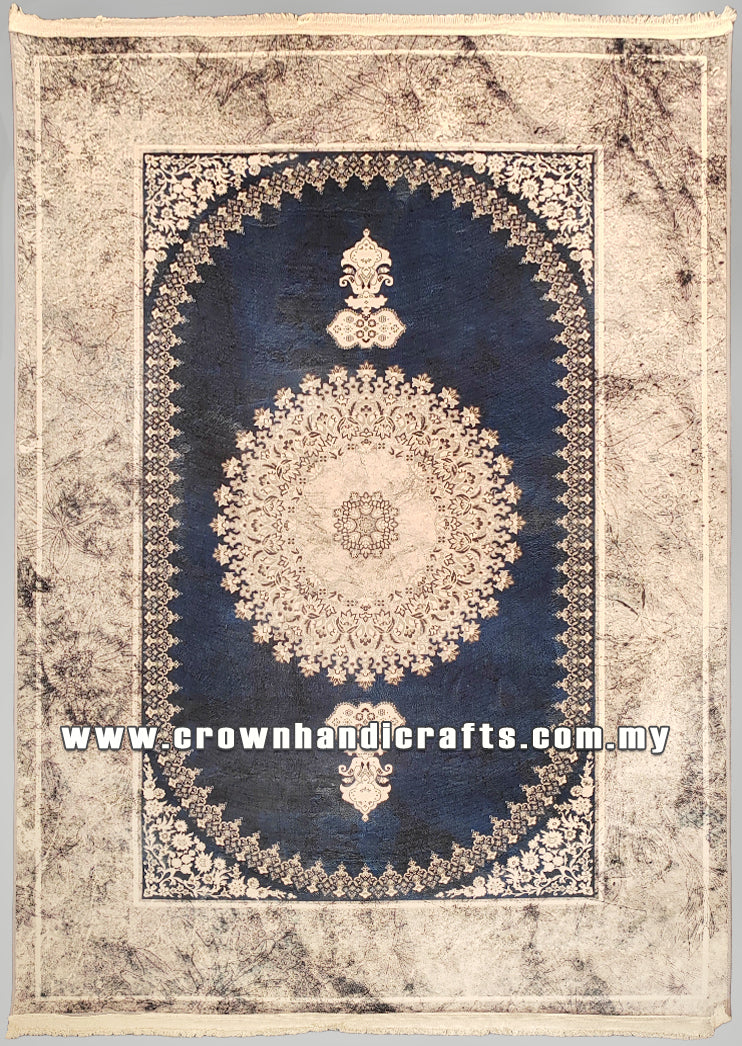 Modern Persian Design Carpet – Silk-Feel Turkish Rug for Living Room – Premium Polyester | Istanbul