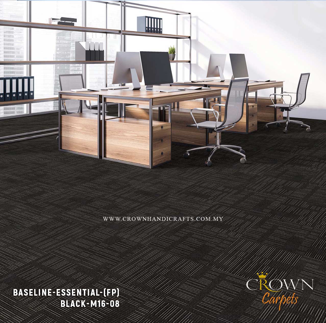 Affordable Carpet Tiles for Office | Baseline-Essential (FP)