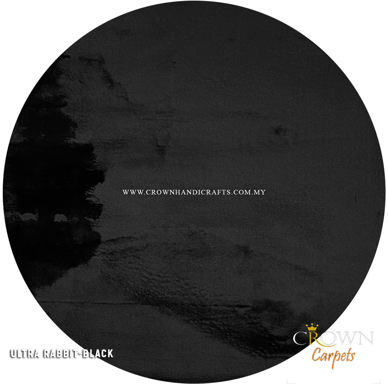 Comfy Feel Modern Shaggy Rugs Carpets | Ultra Rabbit Super Soft Black