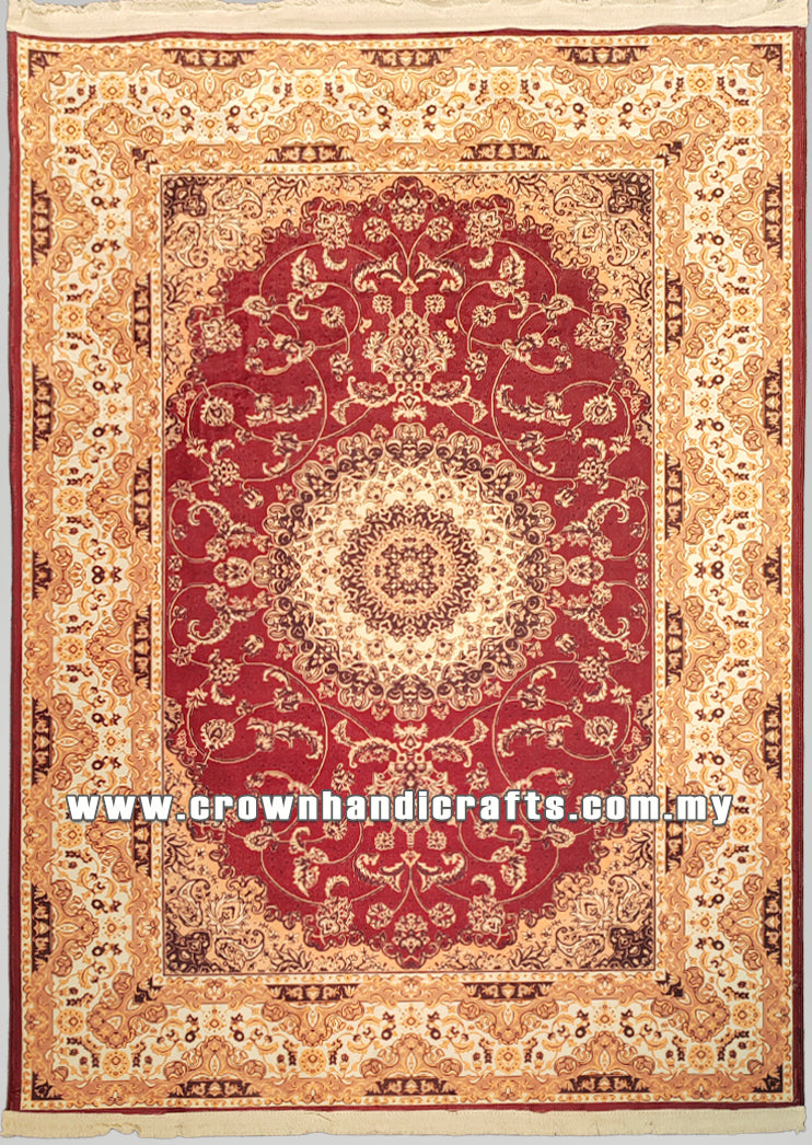 Modern Persian Design Carpet – Silk-Feel Turkish Rug for Living Room – Premium Polyester | Istanbul