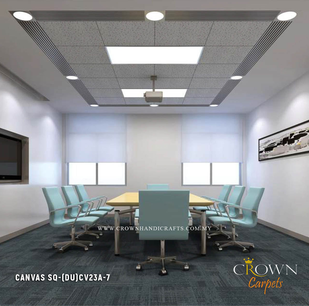 Amazing Carpet Tile Pattern | Canvas SQ (DU)