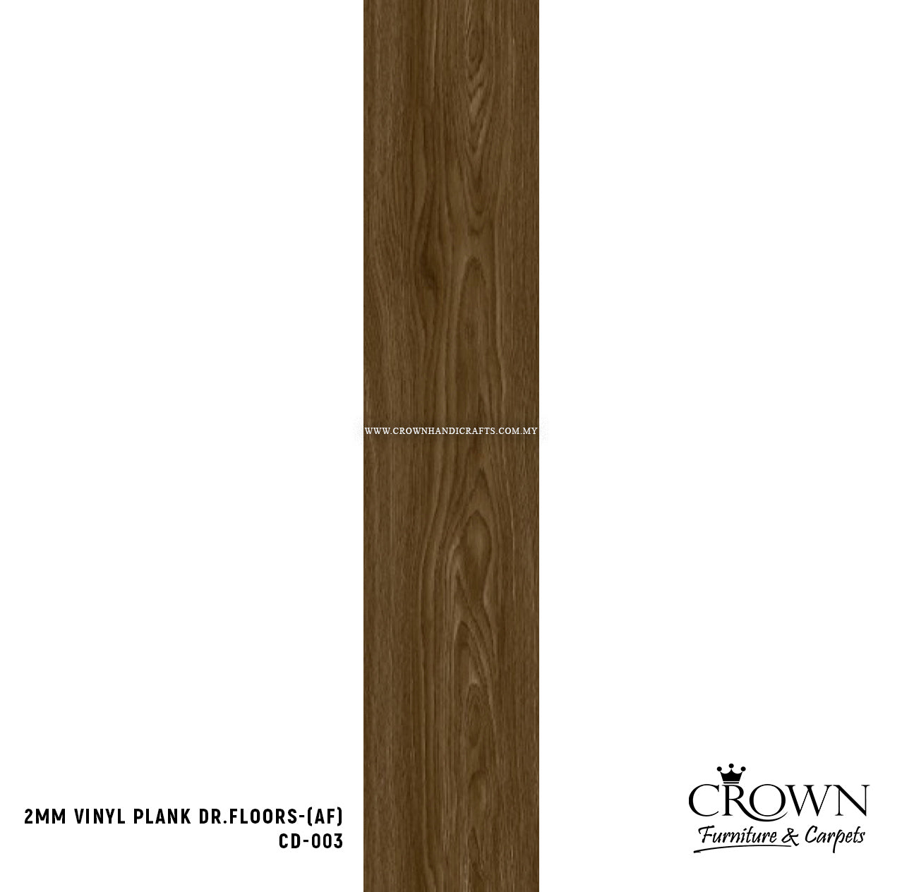 2MM VINYL PLANK DR.FLOORS CD-003 (AF) | 152X914 | LUXURY VINYL TILE (LVT) FLOORING MALAYSIA | BOX 36PCS/54SF