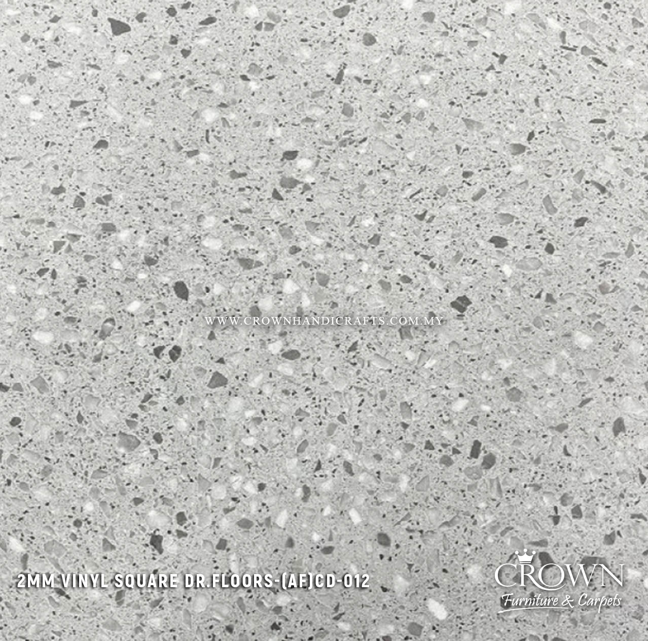 2MM VINYL SQUARE DR.FLOORS CD-012 (AF) | 457X457 | NON-SLIP VINYL FLOORING FOR BATHROOMS | BOX 24PCS/54SF