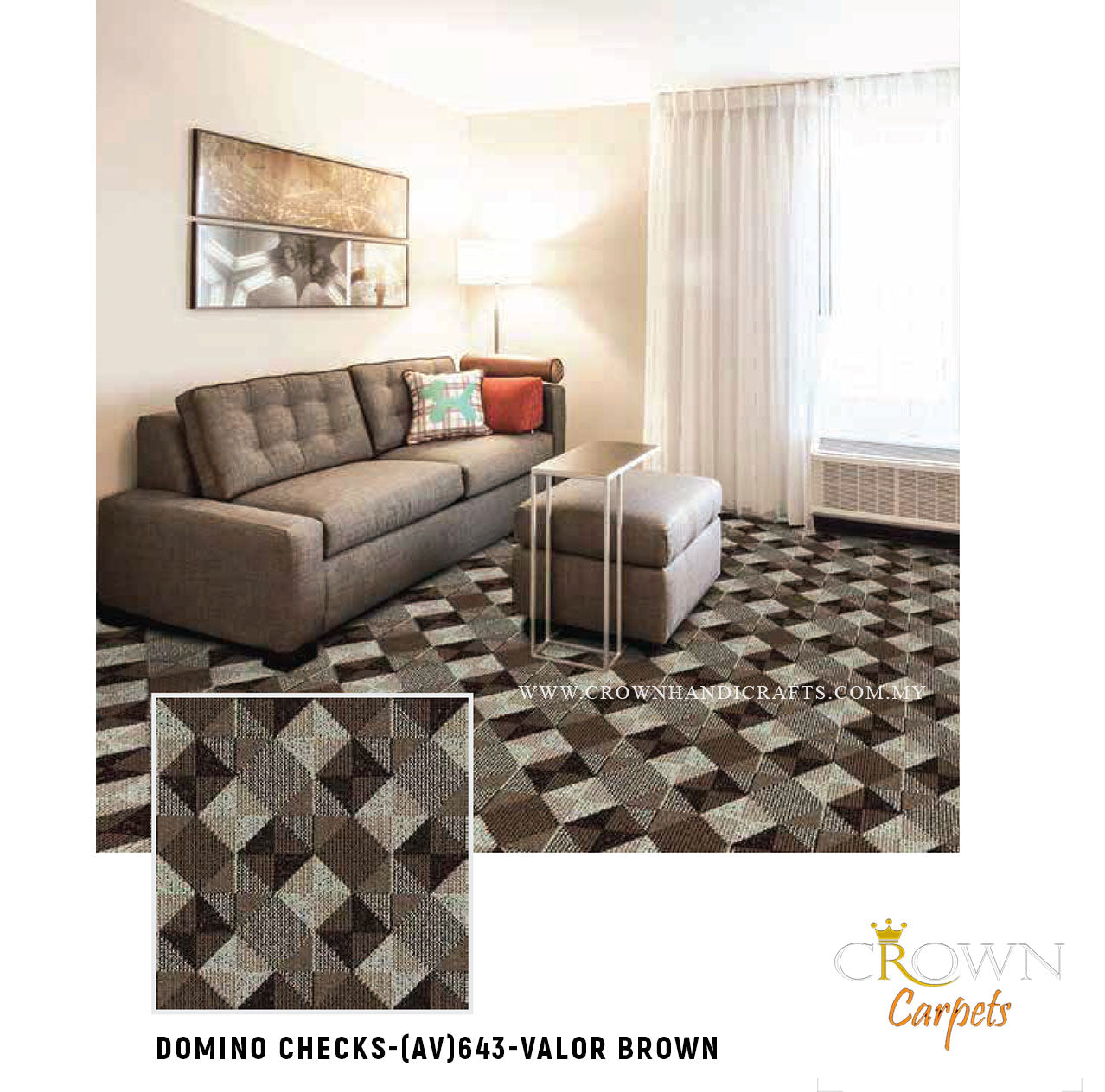 Luxury Hotel Carpet Supplier | Domino Checks (AV) Wall To Wall Carpet