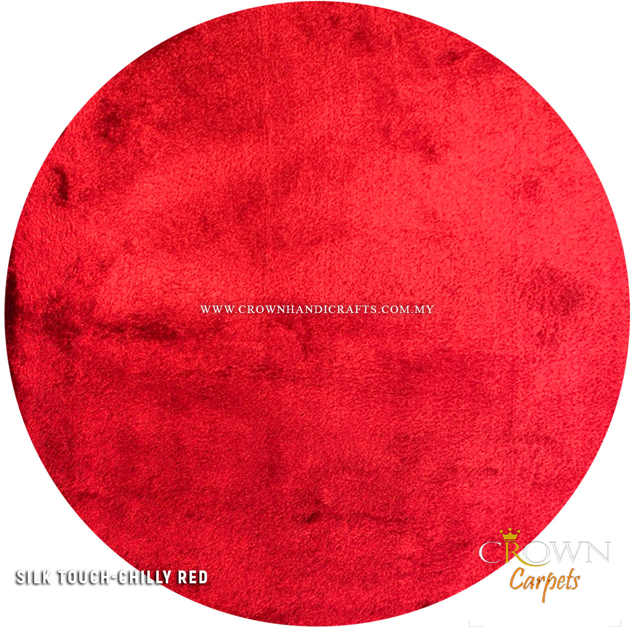 Super Soft Silk Feel Shaggy Rugs for Modern Design Interiors | Silk Touch Shaggy Chilly Red