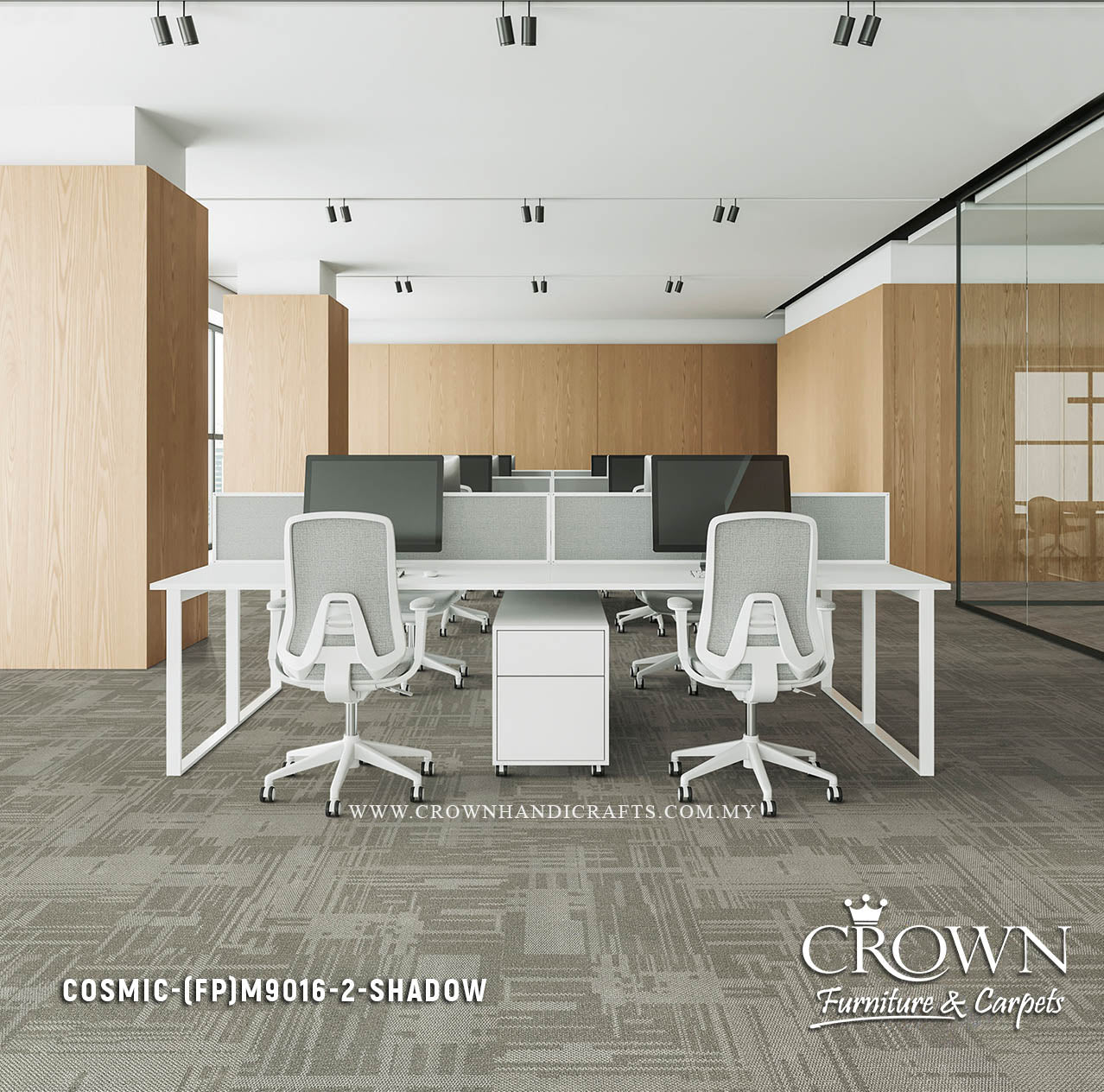 Contemporary Carpet Tiles | Modern Textured Modular Flooring for Stylish Office Spaces | COSMIC-ESSENTIAL (FP)