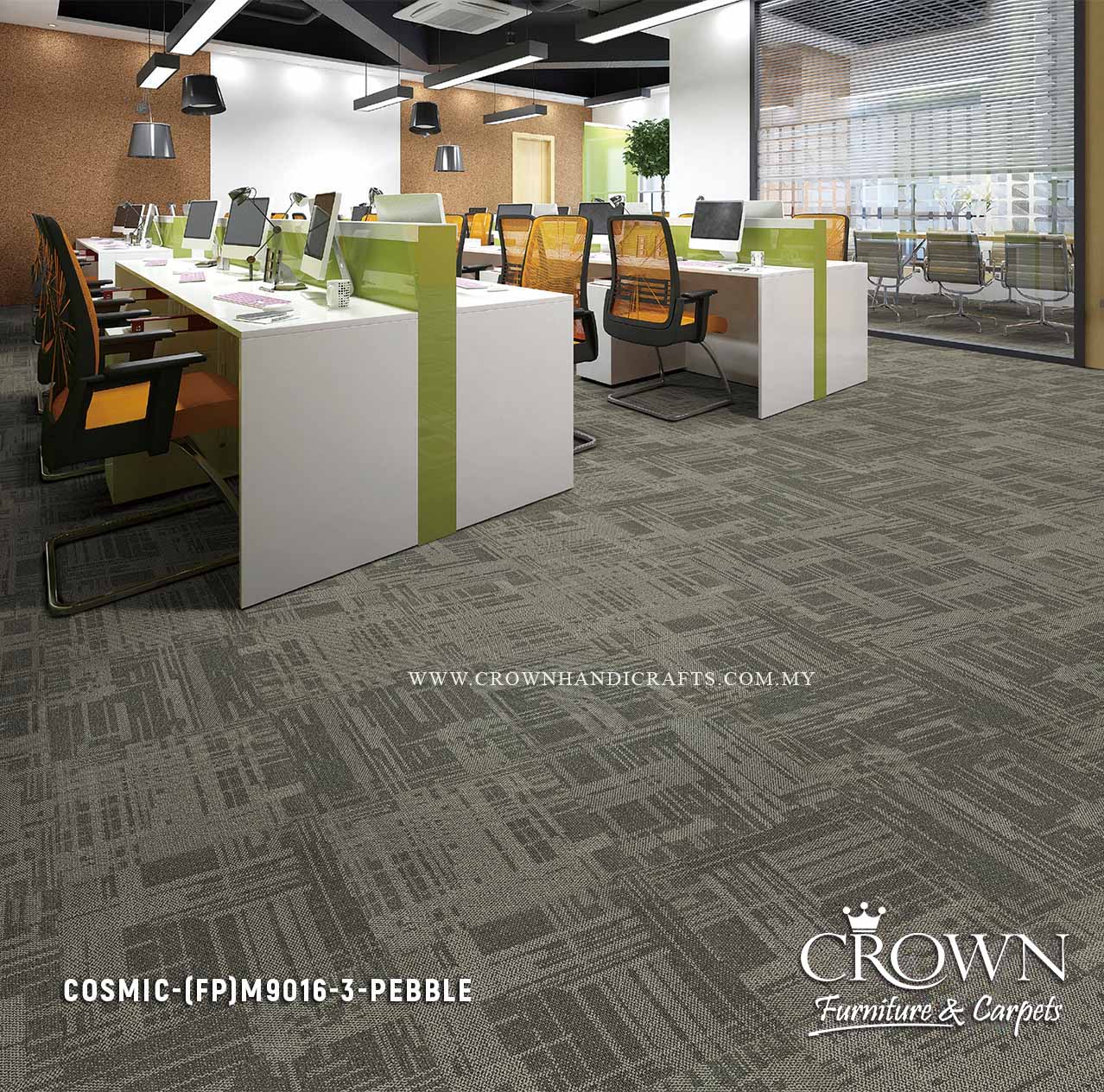 Contemporary Carpet Tiles | Modern Textured Modular Flooring for Stylish Office Spaces | COSMIC-ESSENTIAL (FP)