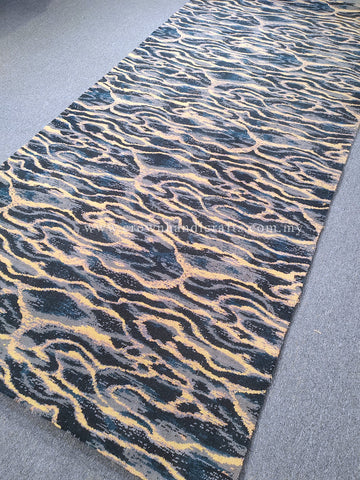 Large Wave-Pattern Area Rug – Modern Textured Carpet for Spacious Living Rooms | CP RUG Sublime Wavelet-CP130 (160X360CM)