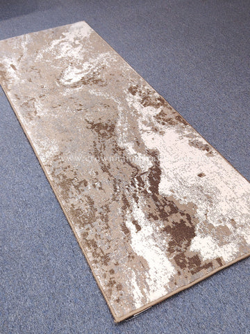 Grey-Brown Runner Rug – Modern Two-Tone Carpet for Stylish Hallways | CP RUG Elegance 8694 L.Grey Brown-CP177 (85X240CM)
