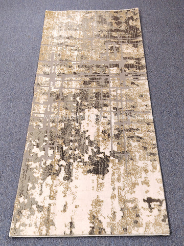 Grey Hallway Runner Rug – Modern Designer Carpet for Contemporary Halls | CP RUG Salvadore 6868 Grey-CP217 (84X200CM)
