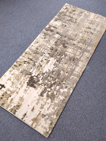 Modern Grey Runner Rug – Soft Designer Carpet for Sleek Living Spaces | CP RUG Salvadore 6868 Grey-CP218 (85X200CM)
