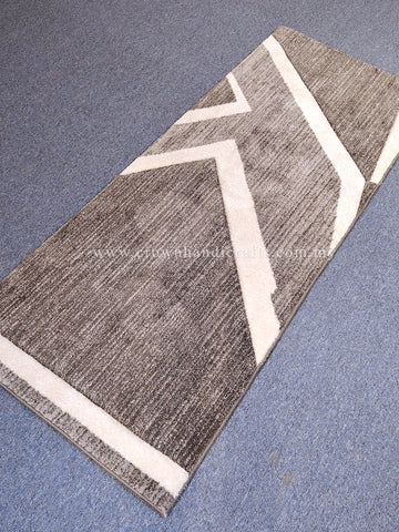 Grey Hallway Runner Rug – Modern Designer Carpet for Stylish Corridors | CP RUG Lorenza 23 Grey-CP219 (80X200CM)