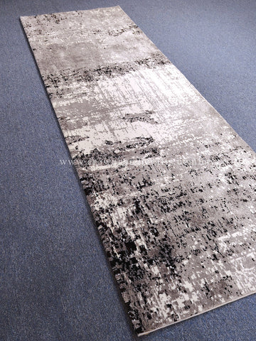 Large Grey Area Rug – Soft Modern Carpet for Open-Plan Living Rooms | CP RUG Elegance 8418 Grey-CP225 (100X300CM)