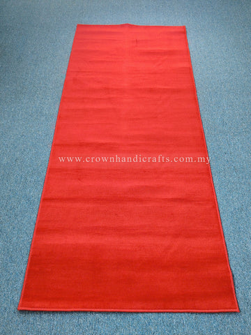 Bold Red Velvet Runner – Soft Plush Carpet for Striking Hallways | CP RUG Velvet Red-CP228 (100X250CM)