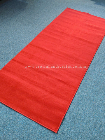 Bold Red Velvet Runner – Soft Plush Carpet for Striking Hallways | CP RUG Velvet Red-CP228 (100X250CM)