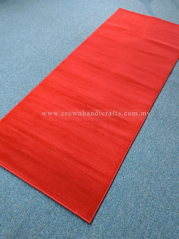 Rich Red Velvet Runner – Luxurious Plush Carpet for Elegant Corridors | CP RUG Velvet Red-CP229 (100X250CM)