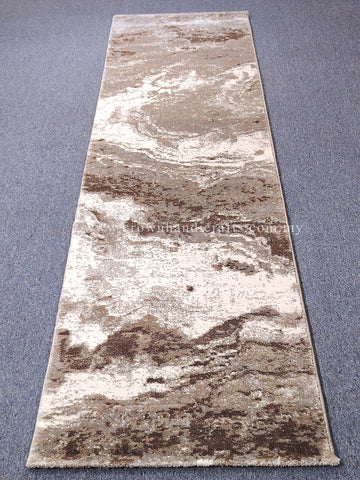 Grey-Brown Runner Rug – Modern Two-Tone Carpet for Warm Hallways | CP RUG Elegance 8694 Grey-Brown-CP230 (70X290CM)