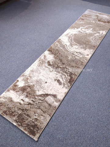 Grey-Brown Runner Rug – Modern Two-Tone Carpet for Warm Hallways | CP RUG Elegance 8694 Grey-Brown-CP230 (70X290CM)