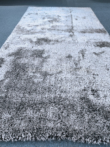Bold Black & White Area Rug – Modern Monochrome Carpet for Statement Rooms | CP RUG Magnum Shaggy Black White-CP46 (148X287CM)