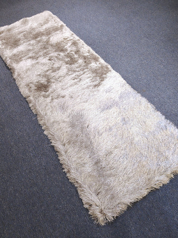 Soft Silver Shaggy Runner – Thick Cozy Rug for Modern Living Spaces | CP RUG Brilliant Shaggy Silver-CP47 (90X285CM)