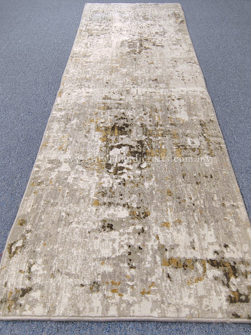 Grey Runner Rug – Modern Designer Carpet for Sleek Hallways | CP RUG Salvadore 9854 Grey-CP78 (84X240CM)