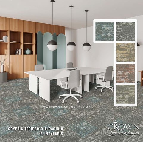 Modern Carpet Tile Flooring | Stylish Modular Design for Contemporary Office Interiors | Cryptic-Primo (FP)