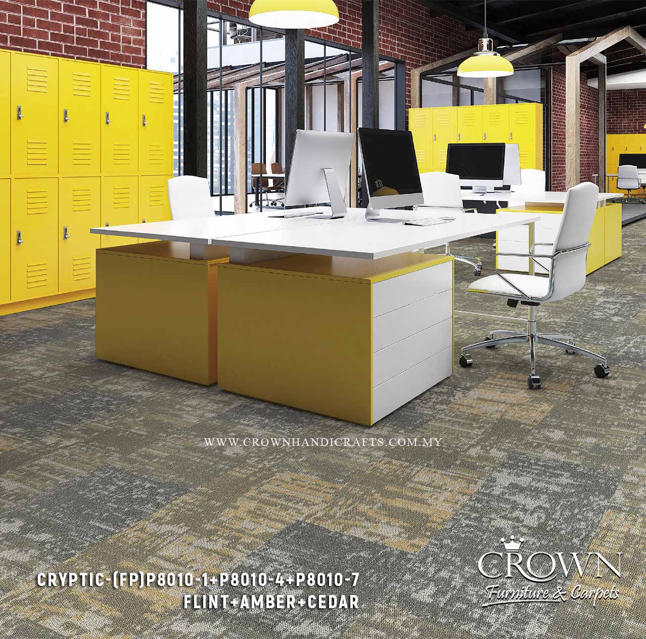 Modern Carpet Tile Flooring | Stylish Modular Design for Contemporary Office Interiors | Cryptic-Primo (FP)