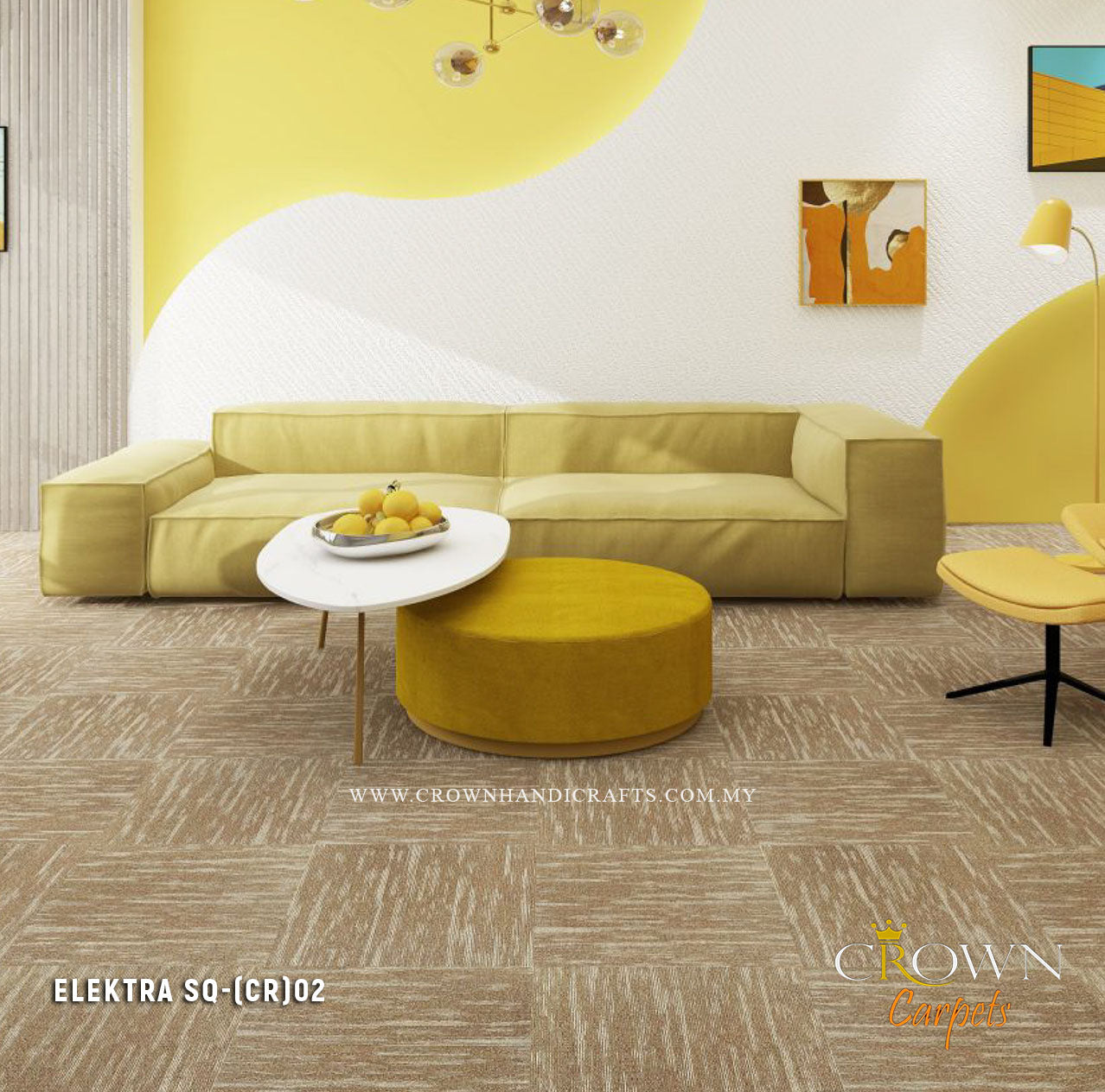 Improved Heavy Duty Office Carpet | Elektra Sq (CR)
