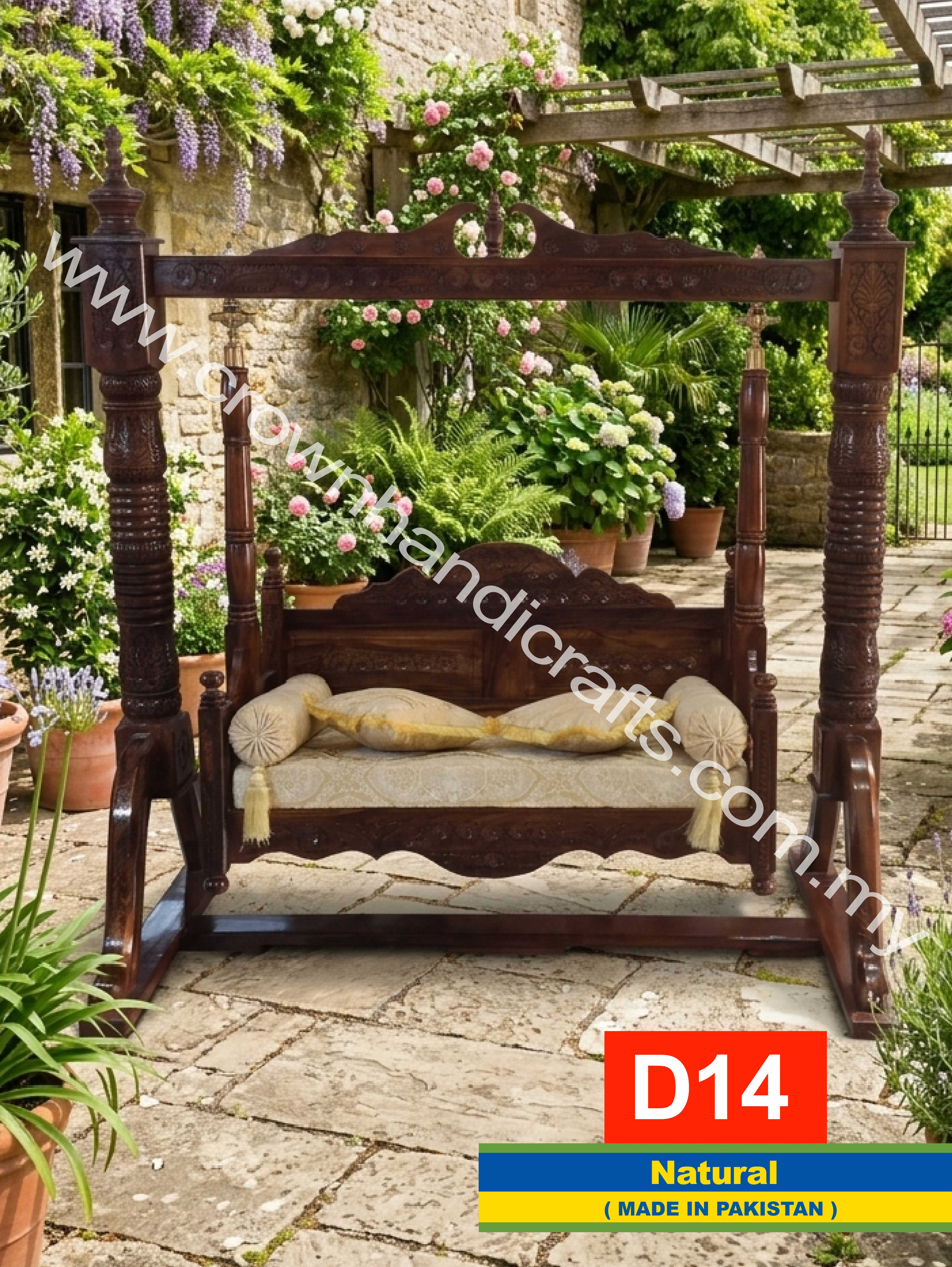 Royal Court Swing – Elegant Rosewood Furniture for Luxury Interiors | D14 (NATURAL)