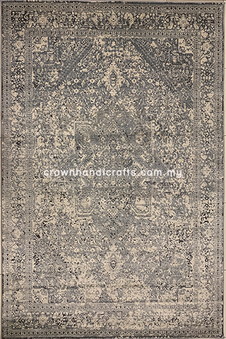 Mid Century Modern Designer Carpets Rugs | DISTRESSED Mix Rug D17
