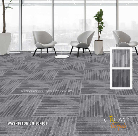 Impressive Commercial Carpet Tiles	| Washigton SQ (CR) Carpet Tile