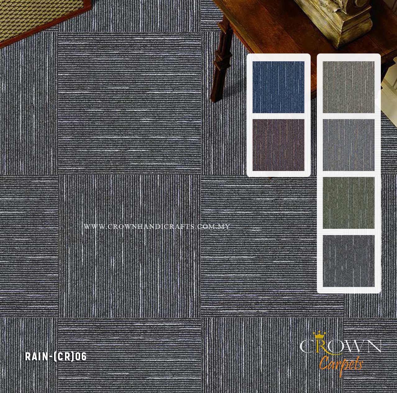 Amazing Tile Carpet for Office | Rain (CR)