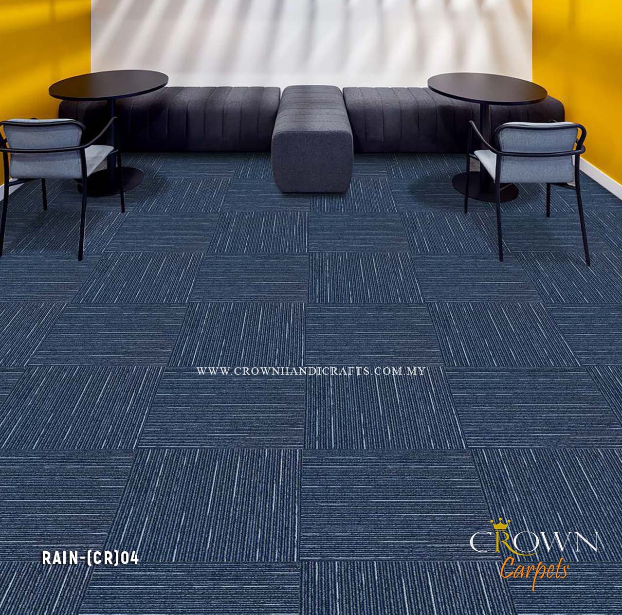 Amazing Tile Carpet for Office | Rain (CR)